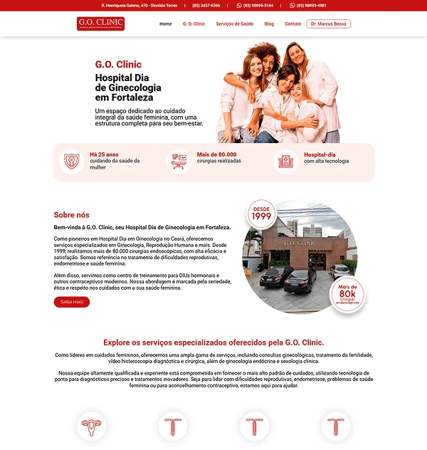 Site da Go Clinic