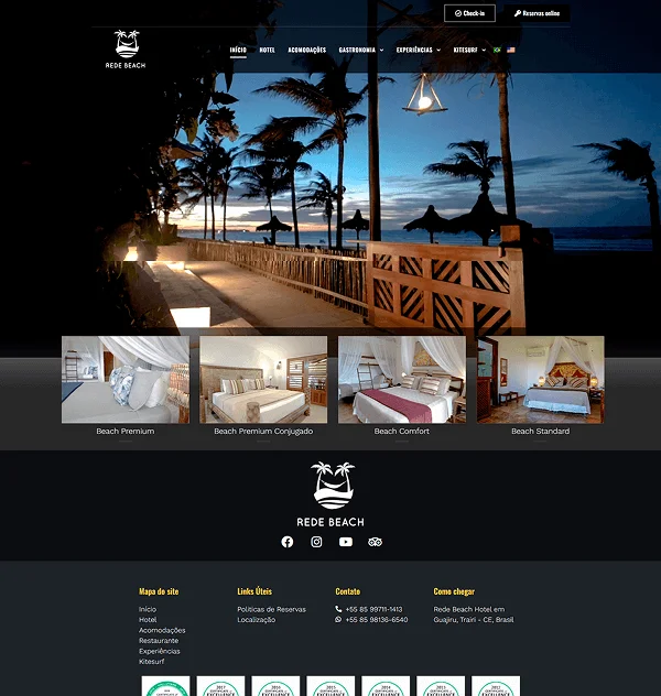 Site da Rede Beach